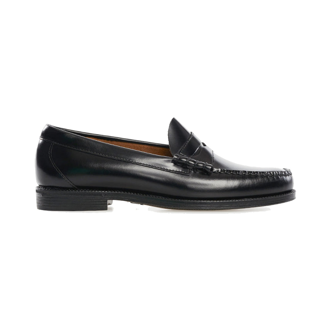 G.H BASS Weejun II Larson Moc Black Leather Penny Loafers Dame