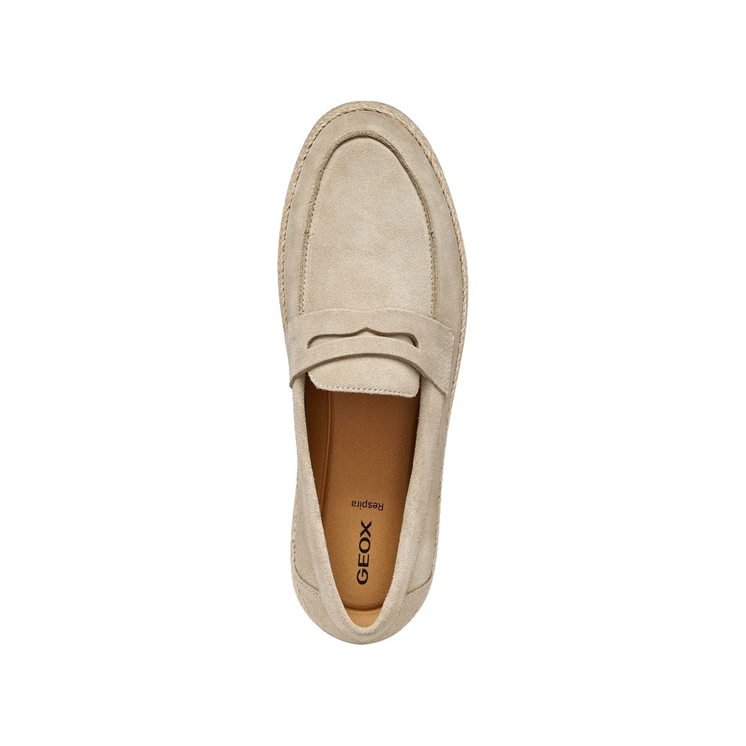 Geox Pantelleria Man Sand farvet Ruskinds Loafer