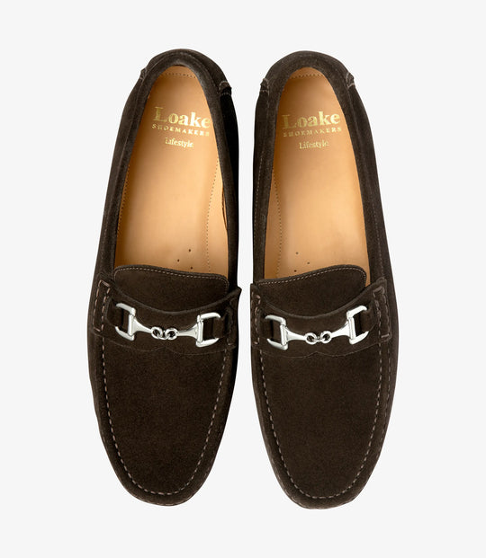 Loake Hawthorn Mørkebrun Ruskind Loafer