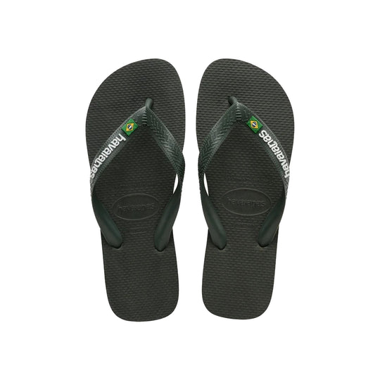 Havaianas Brasil Logo Sandaler Mørkegrøn