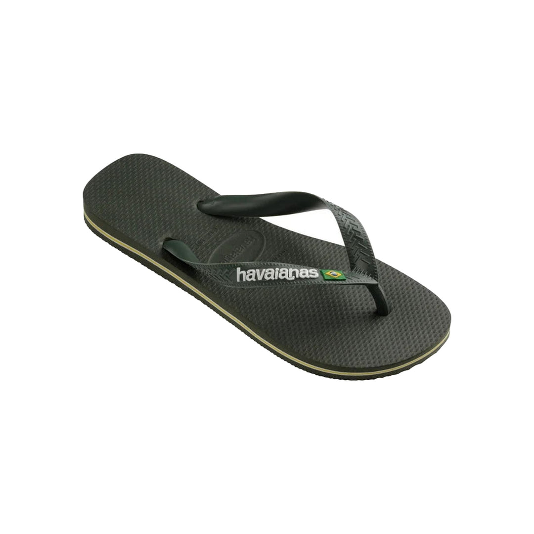 Havaianas Brasil Logo Sandaler Mørkegrøn