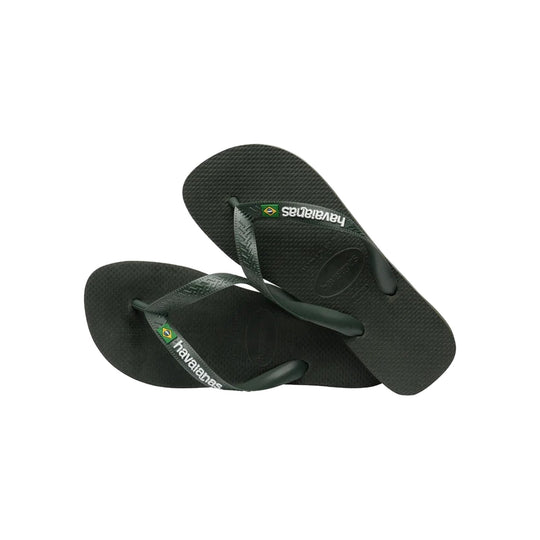 Havaianas Brasil Logo Sandaler Mørkegrøn