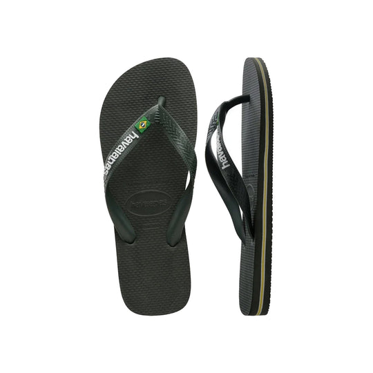 Havaianas Brasil Logo Sandaler Mørkegrøn