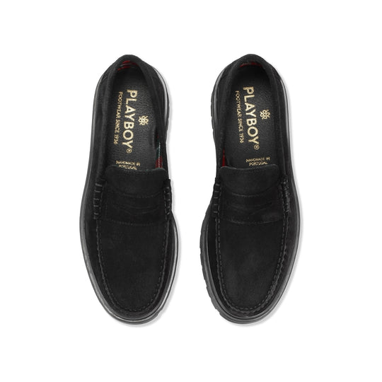 Playboy Austin Black Suede - sort ruskind