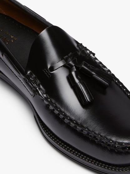 G.H BASS Larkin Tassel Loafers Black Leather