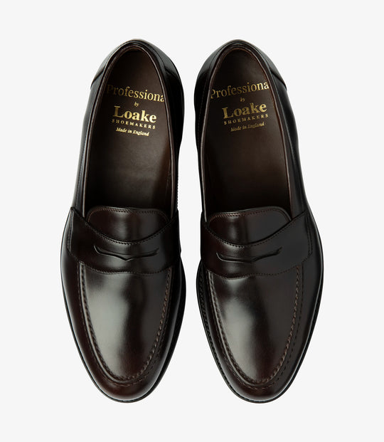 Loake Imperial Dark Brown Waxed Leather