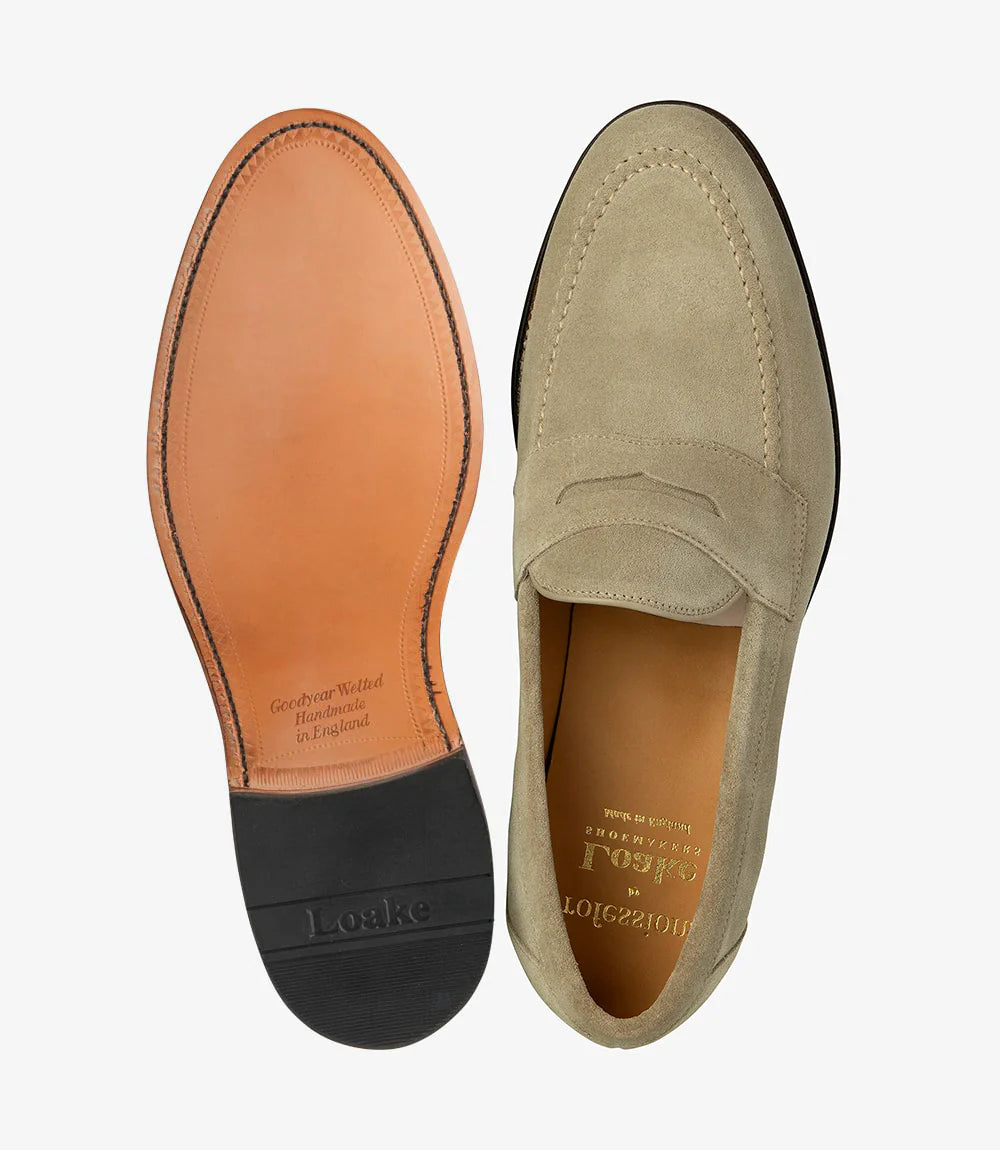 Loake Imperial Sand Suede Loafers