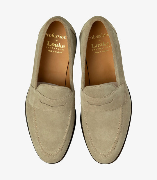 Loake Imperial Sandfarvet Ruskind Loafers