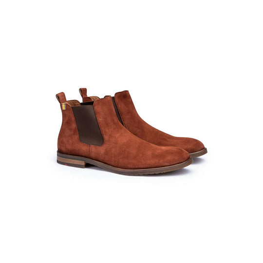 Lloyd - DIVO Chelsea boots i ruskind sequoia-rød