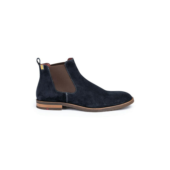 Lloyd - DIVO Chelsea boots i ruskind mørkeblå