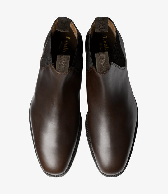 Loake 1880 Chatsworth Leather Chelsea Boots - mørkebrun