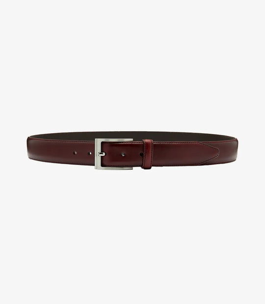 Loake Philip formal belt burgundy - bordeaux