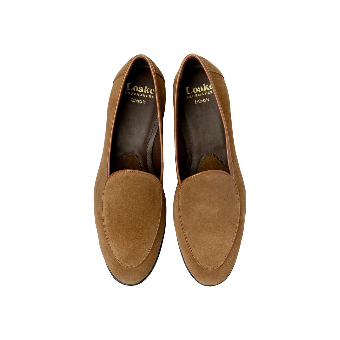 Loake Belgrave Cognac Ruskind Loafer