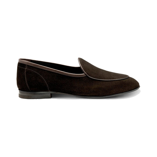 Loake Belgrave Mørkebrun ruskind Loafer