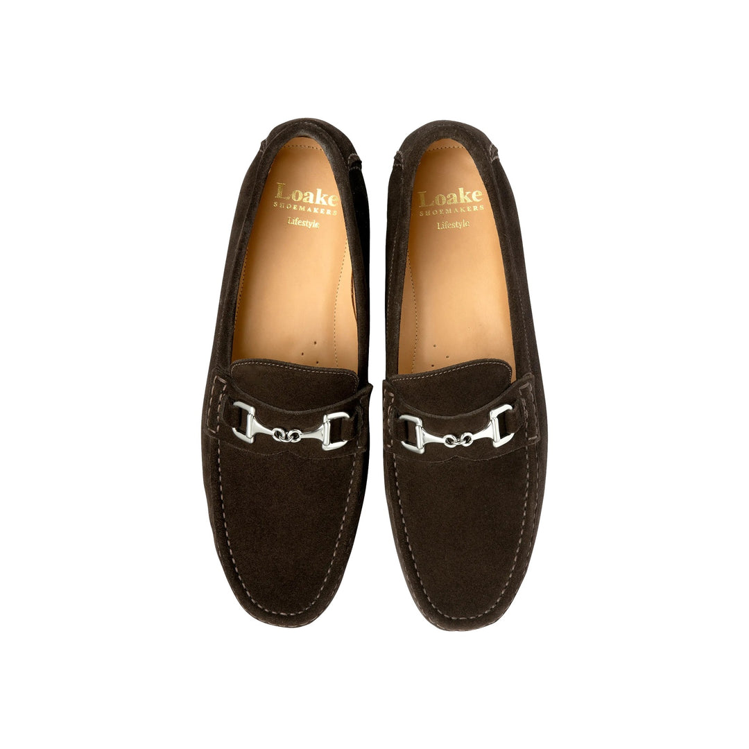 Loake Hawthorn Mørkebrun Ruskind Loafer