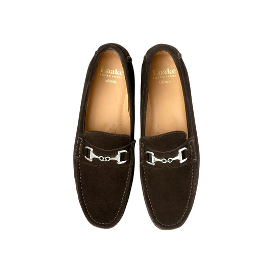 Loake Hawthorn Mørkebrun Ruskind Loafer