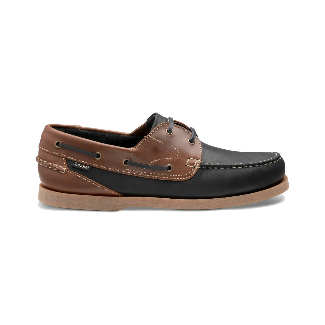 Loake Lymington Mørkeblå/Brun Boatshoe