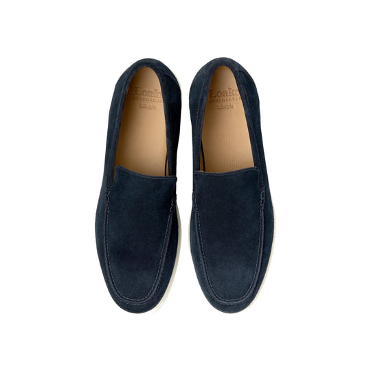 Loake Tuscany Mørkeblå Ruskind Loafer