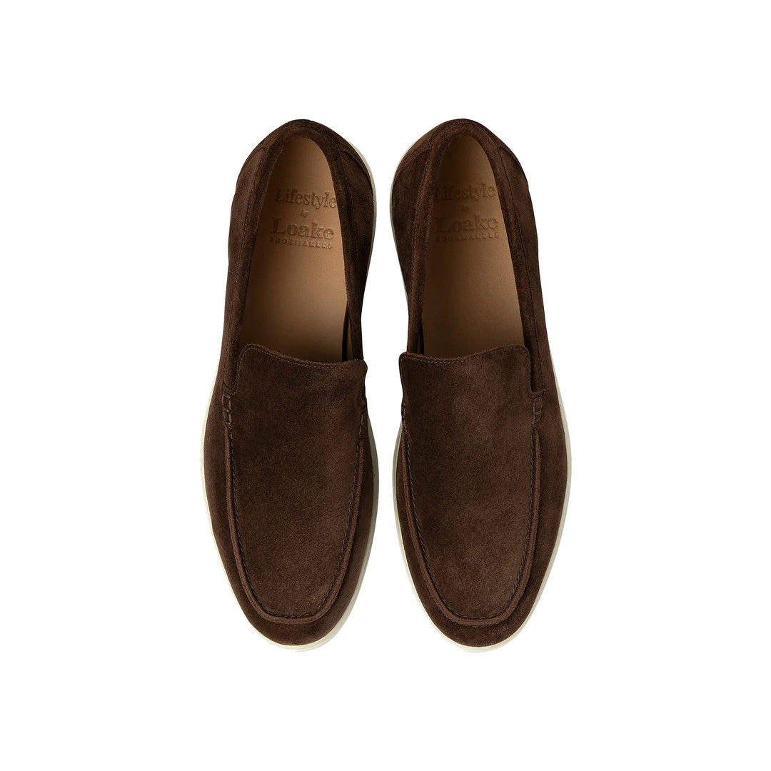 Loake Tuscany Mørkebrun Ruskind loafer