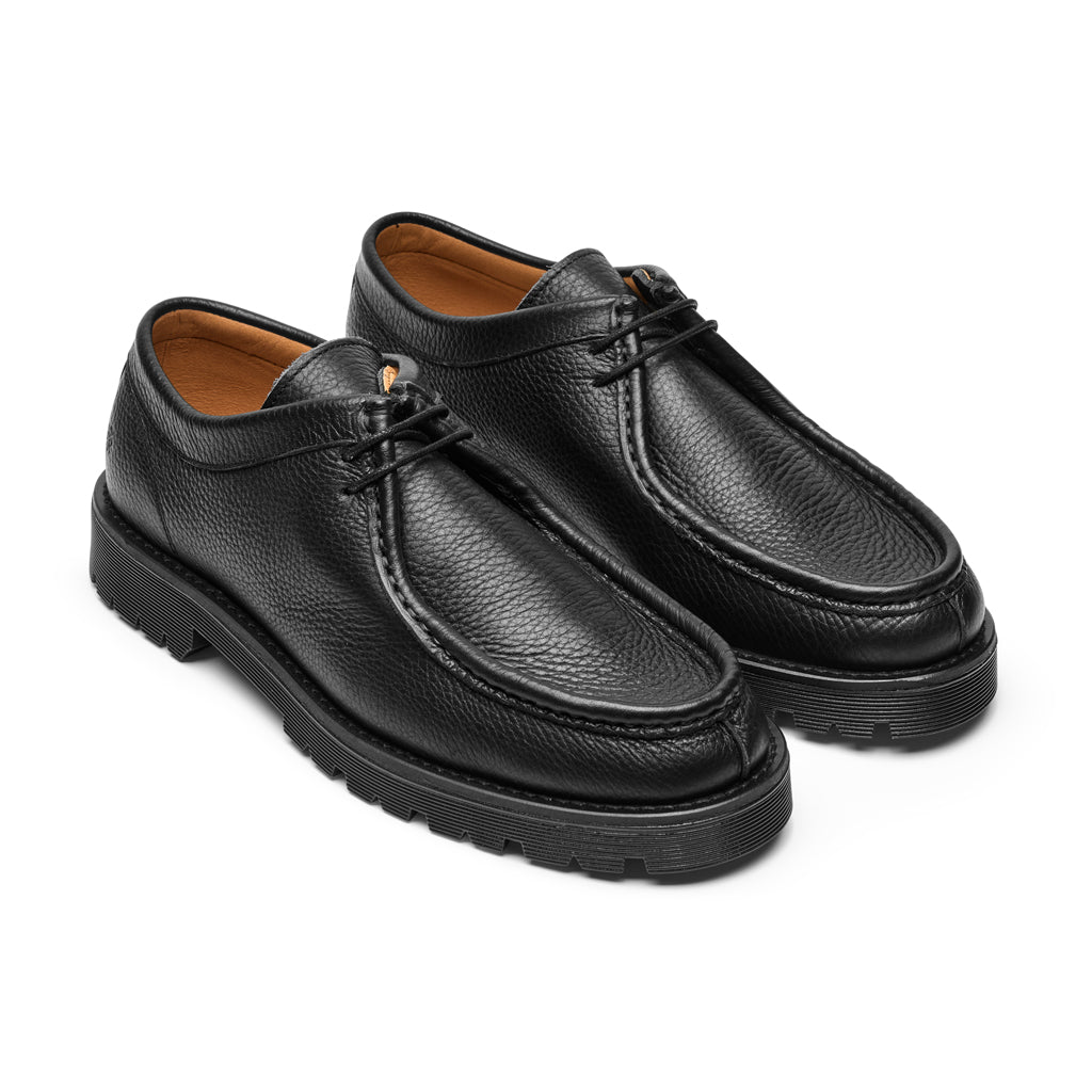 Playboy Malo Black Tumbled Leather