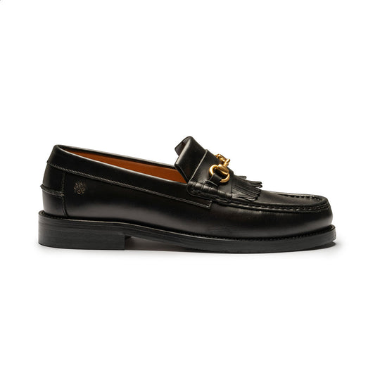 Playboy Texas Sort Læder Loafer
