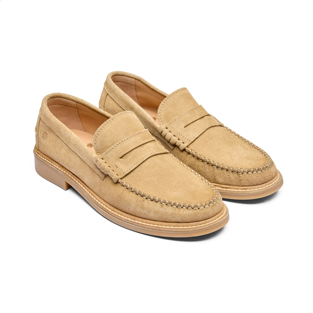 Playboy Colwood Sandfarvet Ruskinds Loafer