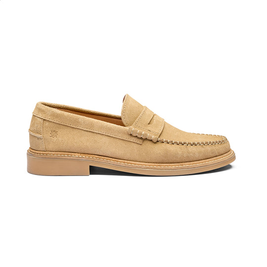 Playboy Colwood Sandfarvet Ruskinds Loafer