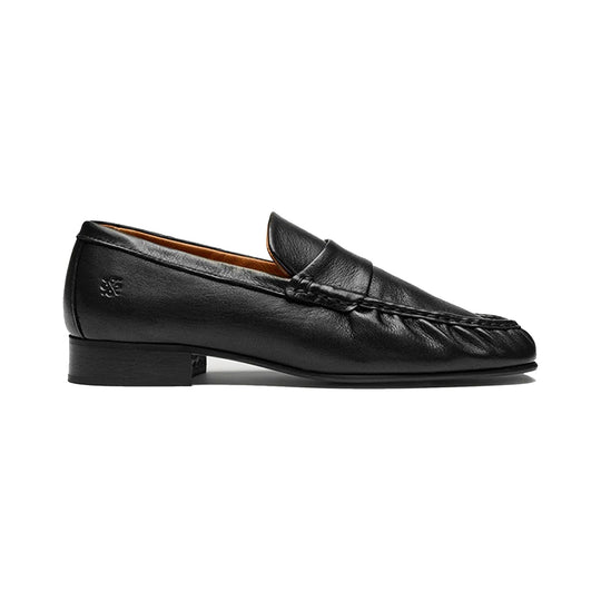 Playboy Chantal Sort loafer i rynket skind Dame