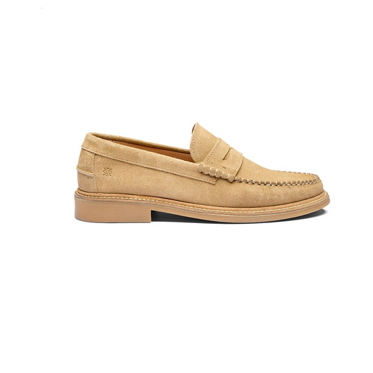 Playboy Colwood Sandfarvet Ruskinds Loafer