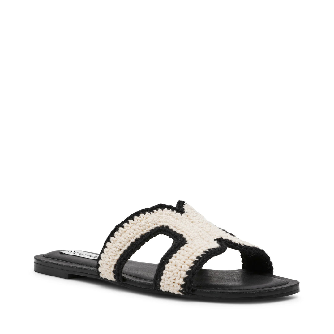 Steve Madden Zarnia Sort/Hvid Sandal