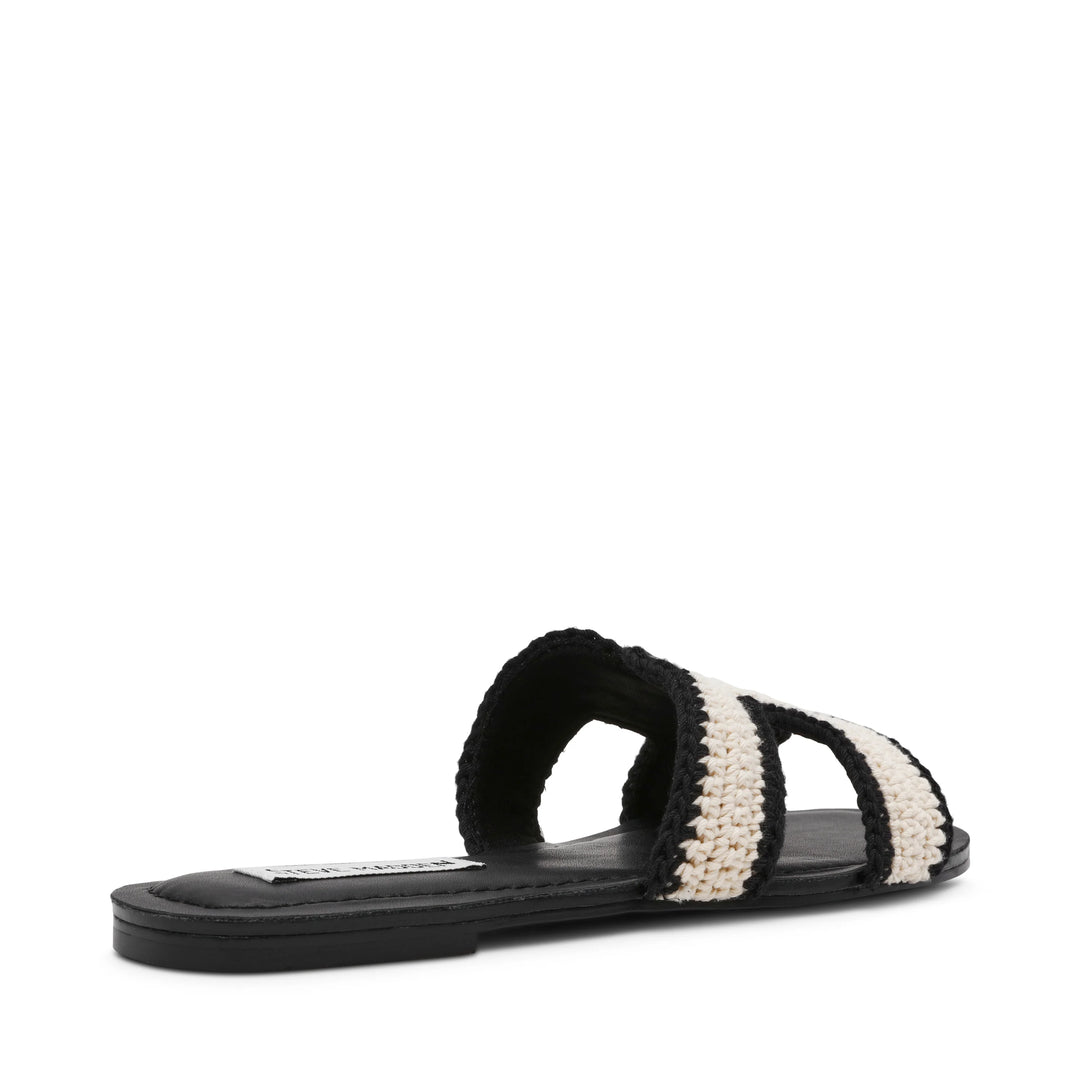 Steve Madden Zarnia Sort/Hvid Sandal