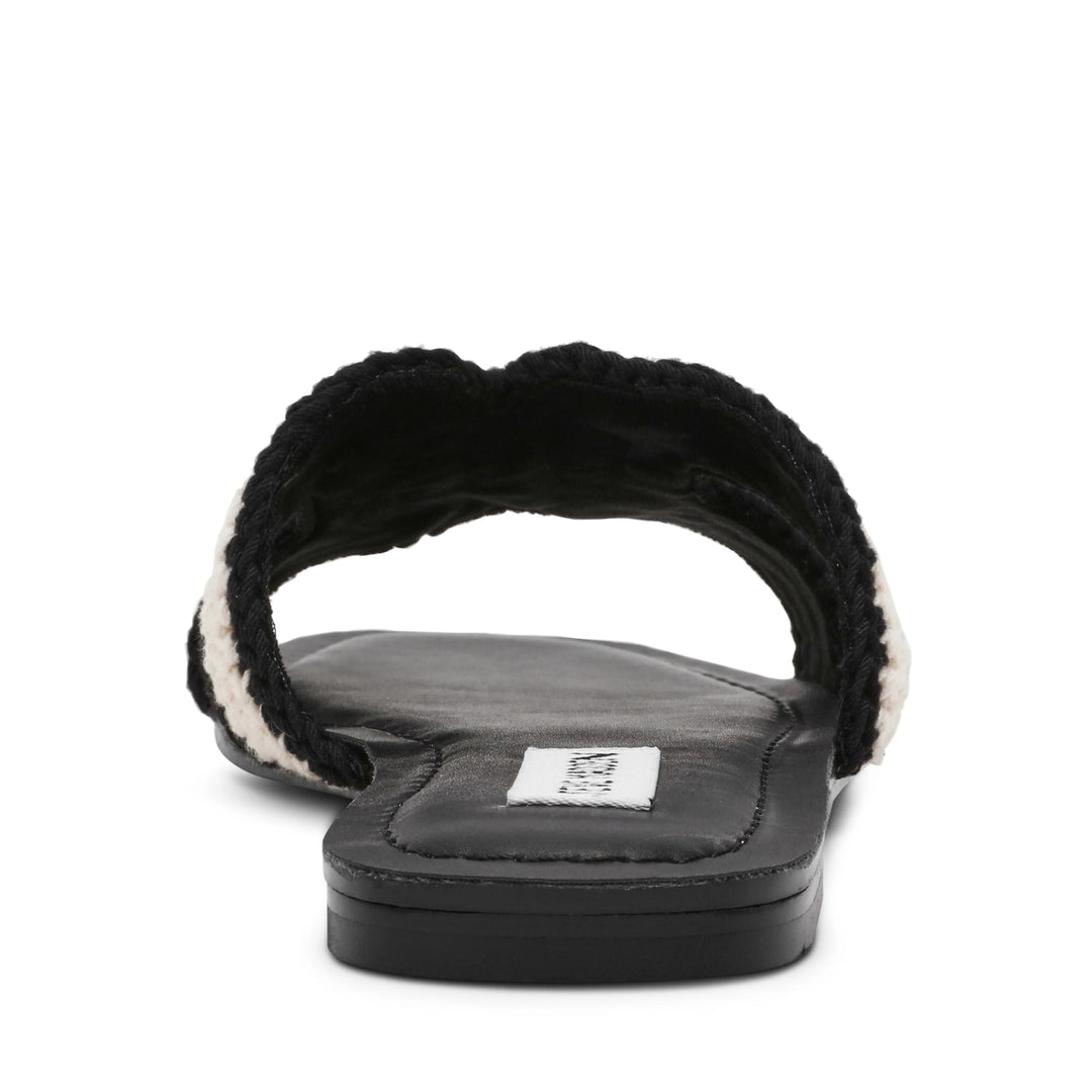 Steve Madden Zarnia Sort/Hvid Sandal