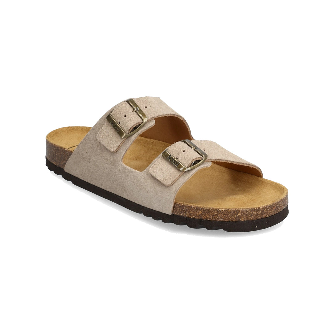 Scholl Julien Suede Dark Beige Sandal