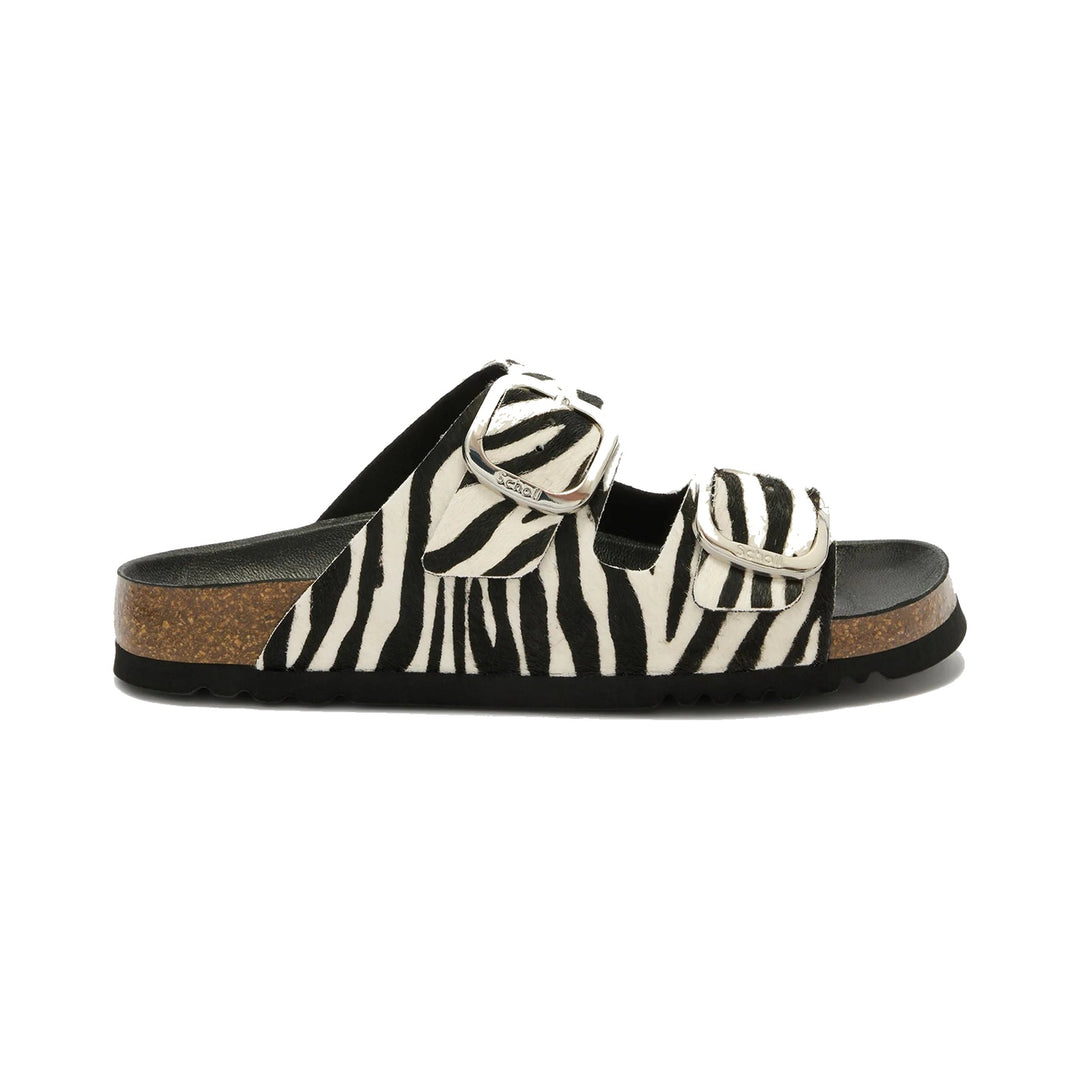 Scholl Noelle Zebra Hvid Sandaler