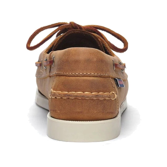 Sebago Docksides Crazy H Dame Brun læder
