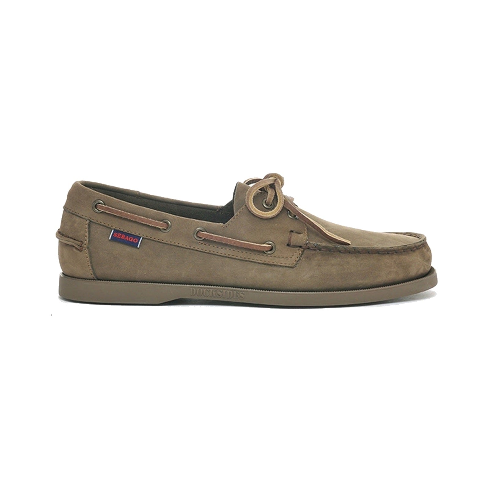 Sebago Docksides Portland nubuck - Mørkegrøn