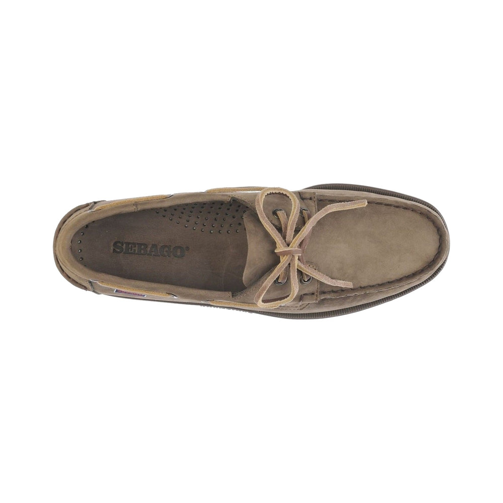 Sebago Docksides Portland nubuck - Mørkegrøn