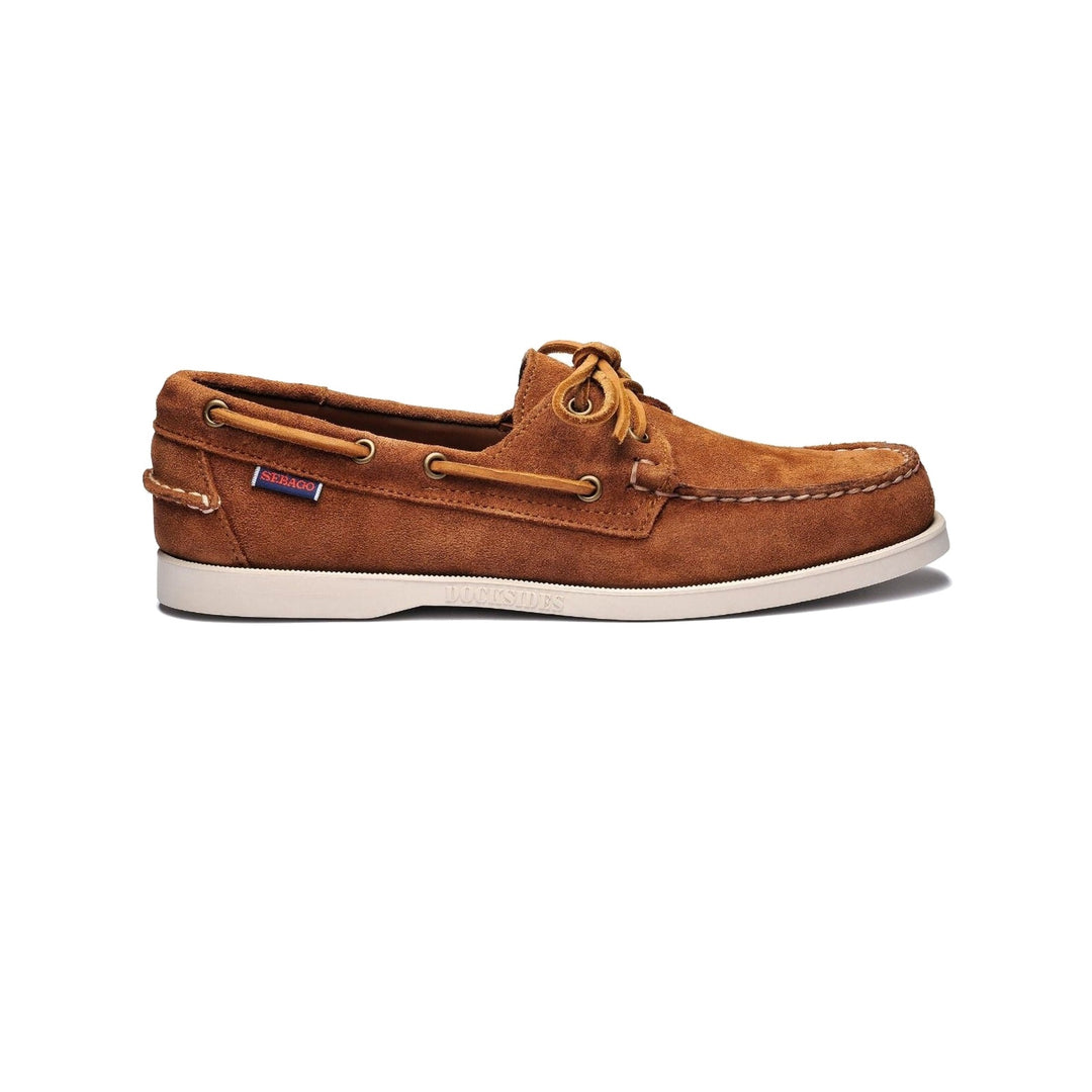 Sebago Portland Flesh Out Brown Cognac Suede - RUSKIND