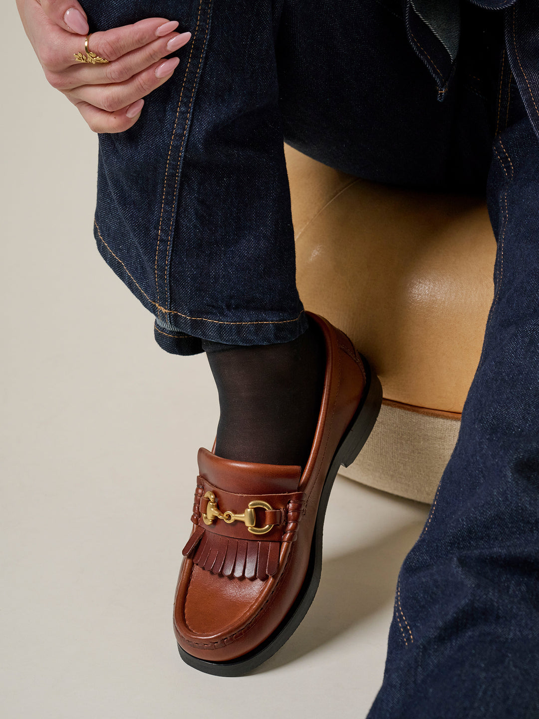Playboy The Valerie Brandy læder Loafer