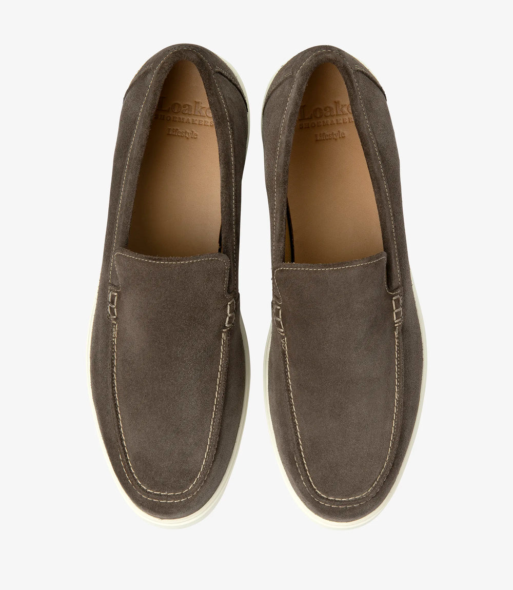 Loake Tuscany Mørkegrå Ruskind Loafer
