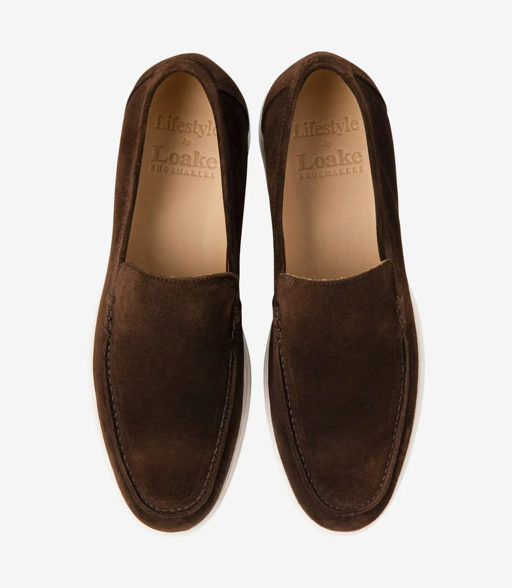 Loake Tuscany Brown Suede Loafers