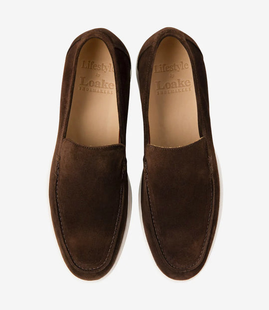 Loake Tuscany Brown Suede Loafers