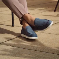Loake Tuscany Blå Ruskind Loafers