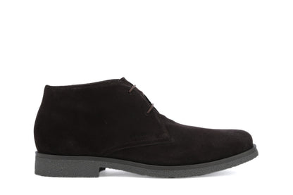 Geox Claudio Ankle boots DK. Coffee suede leather