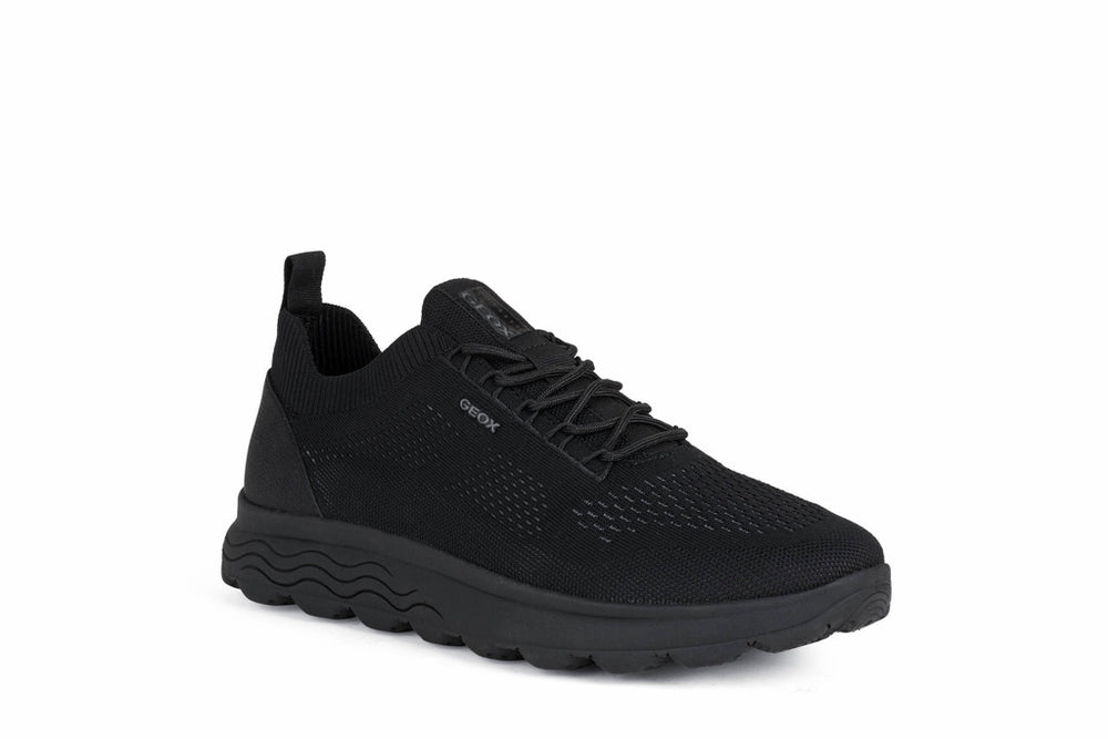 Geox Spherica Black Knitted Sneaker