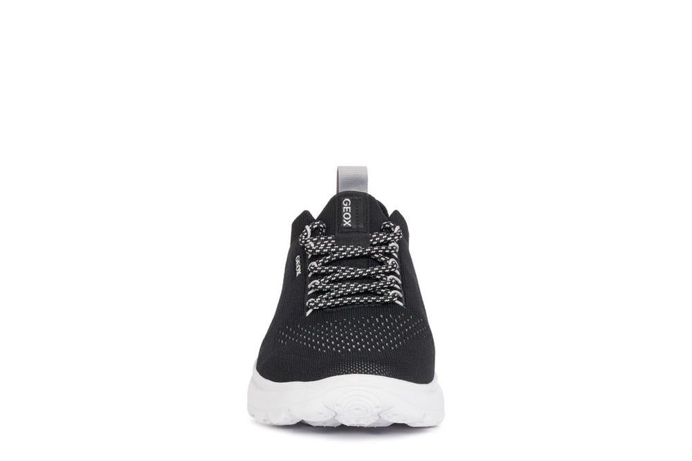 Geox Spherica Knitted Black/White Sneakers