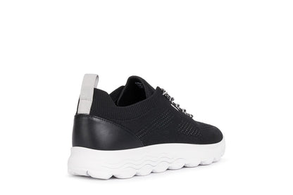 Geox Spherica Knitted Black/White Sneakers