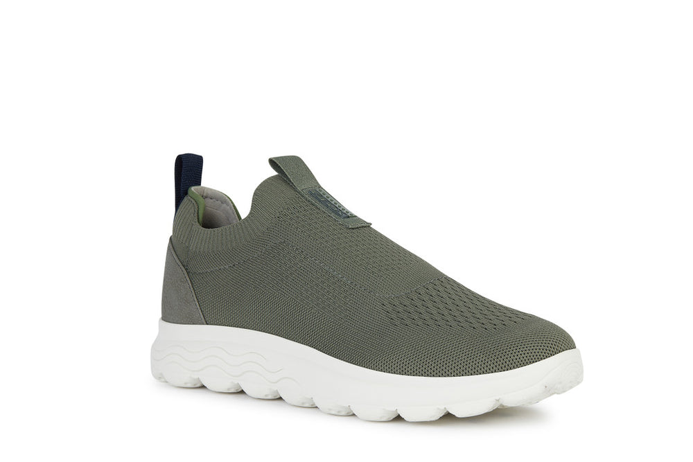 Geox Spherica No Lace Mørkegrøn Sneaker