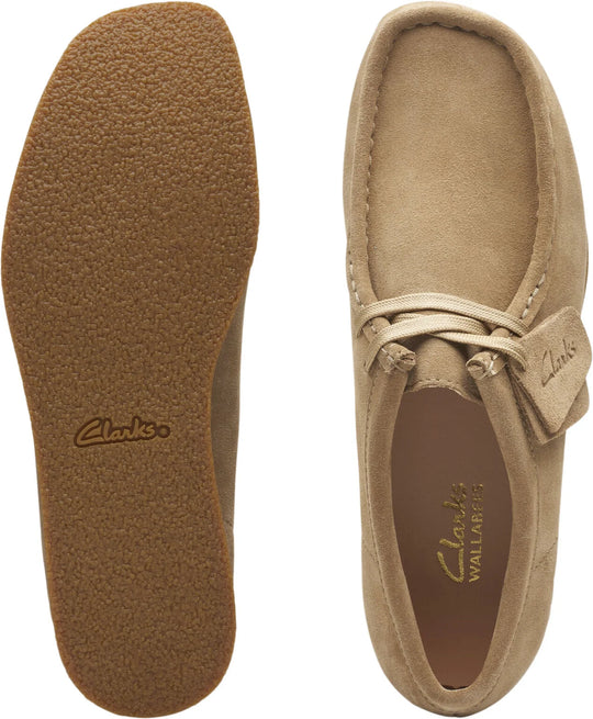 Clarks Wallabee EVOSh dark sand suede - mørk sandfarvet ruskind