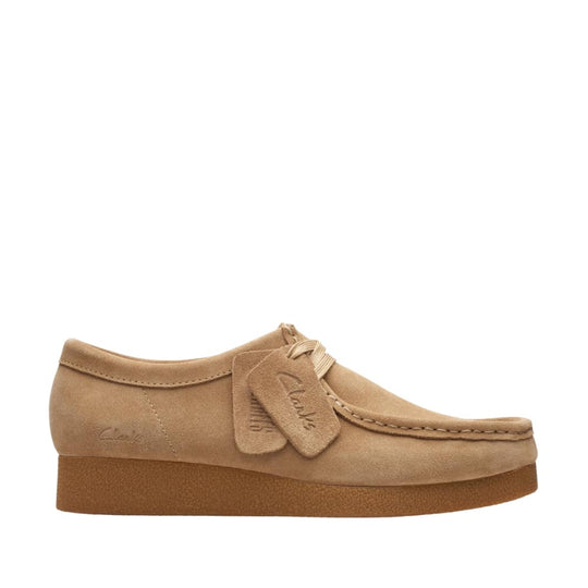 Clarks Wallabee EVOSh dark sand suede - mørk sandfarvet ruskind